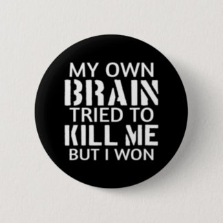 Stroke Survivor My Own Brain  Button