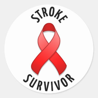 Stroke Survivor Round Sticker