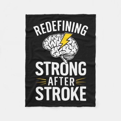 Stroke Survivor Stroke Awareness Rehab Stroke Reco Fleece Blanket