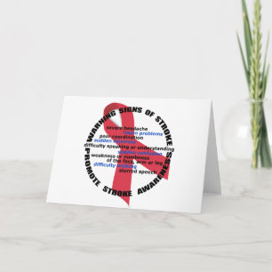Stroke Warning Signs Greeting Card