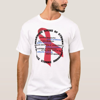 Stroke Warning Signs & Symptoms Fashion T-Shirt