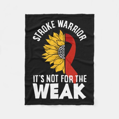 Stroke Warrior Stroke Awareness  Fleece Blanket