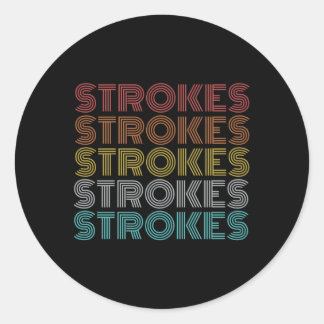 Strokes Classic Round Sticker