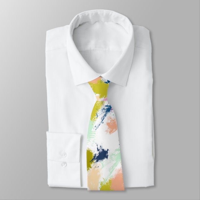 Strokes , paints neck tie (Tied)