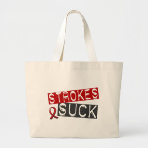 Strokes Suck Large Tote Bag