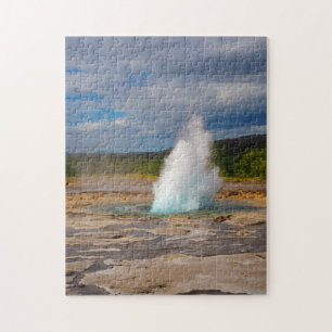 Strokkur Geyser Eruption, Iceland, Jigsaw Puzzle