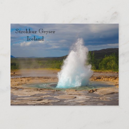 Strokkur Geyser Iceland Postcard