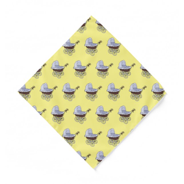 Stroller cartoon illustration  bandana (Front)