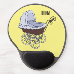 Stroller cartoon illustration  gel mouse pad
