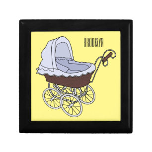 Stroller cartoon illustration gift box