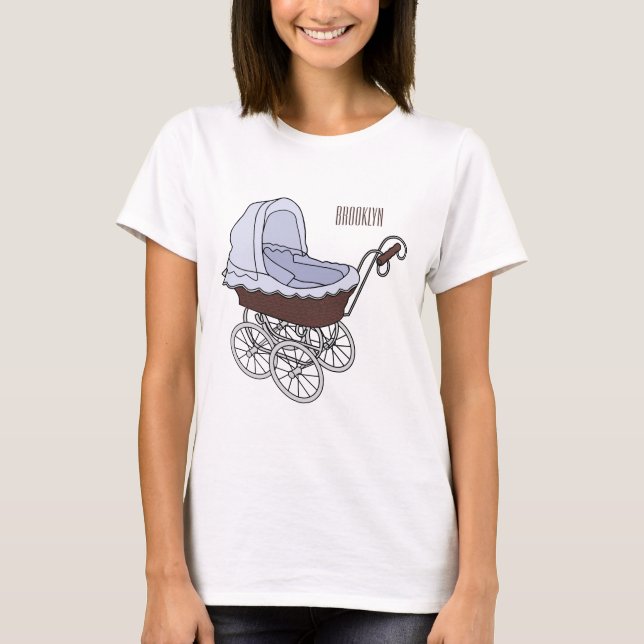 Stroller cartoon illustration  T-Shirt (Front)