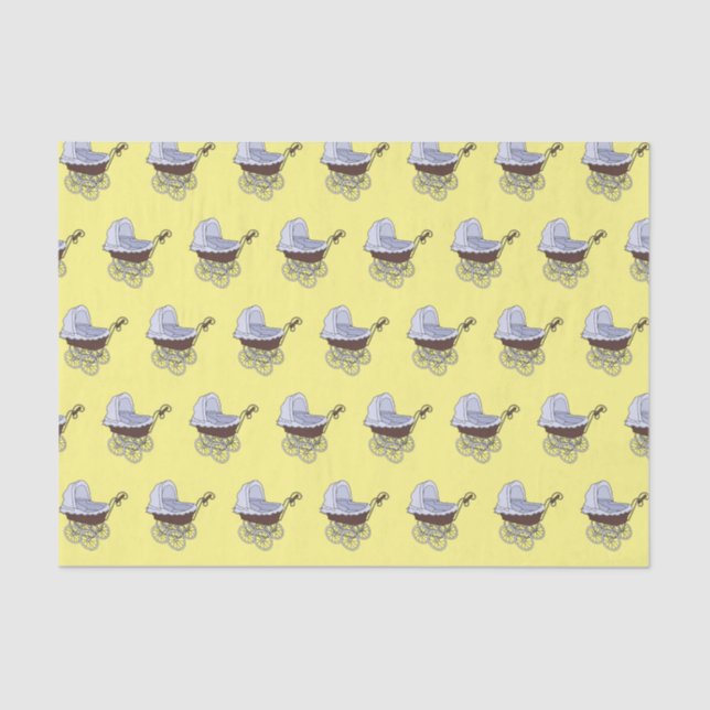 Stroller cartoon illustration  tissue paper (Front)