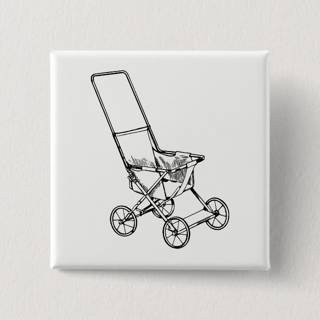 Stroller Pinback Button (Front)