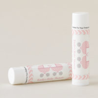 Strollers Twin Girl Baby Shower Party Favors Lip Balm