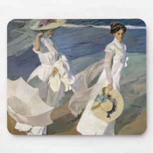 Strolling along the Seashore, 1909 Mouse Pad