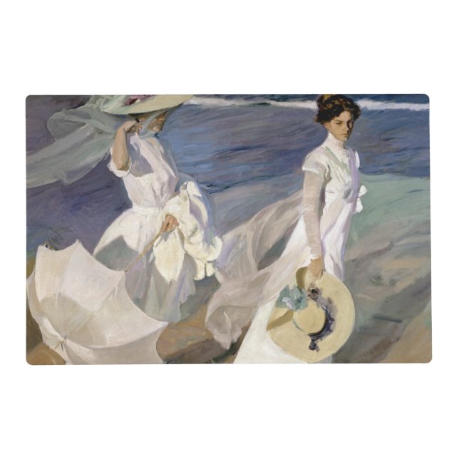 Strolling along the Seashore, 1909 Placemat (Front)