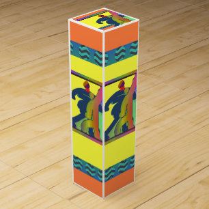 Strolling Figures Customize Wine Box