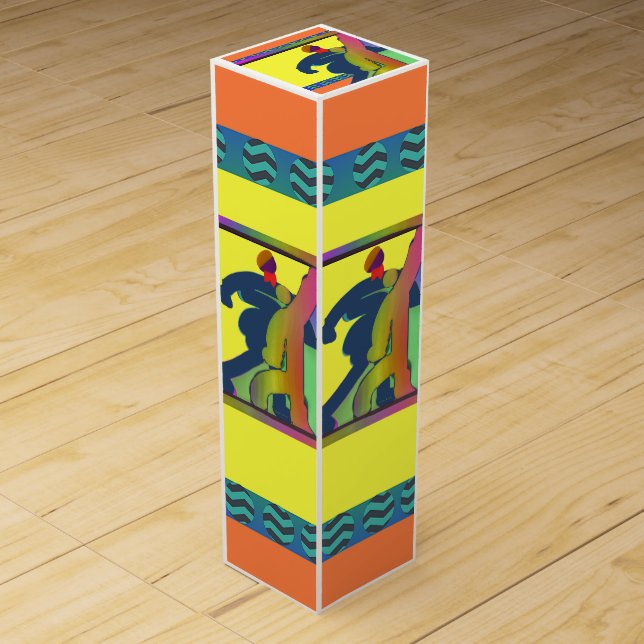 Strolling Figures Customize  Wine Box (Front)