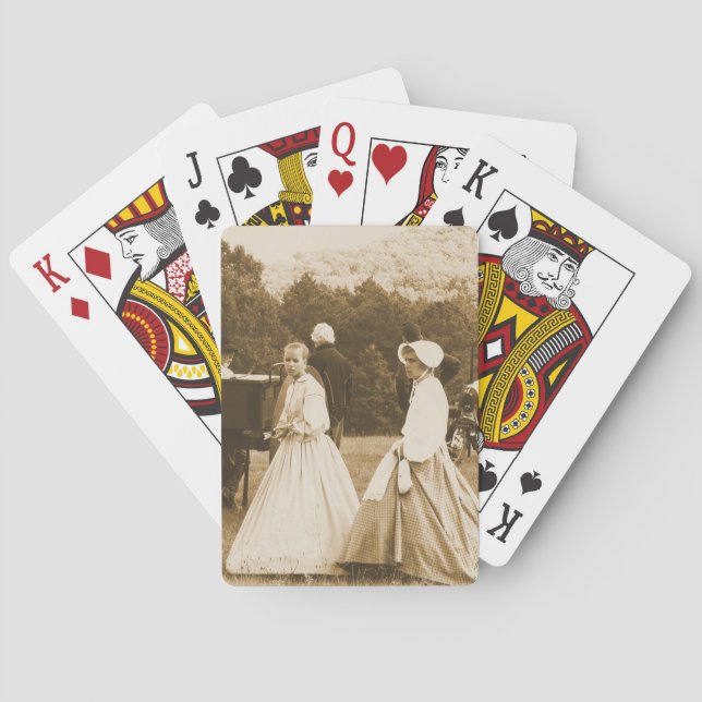 Strolling on the Battlefield Poker Cards (Back)