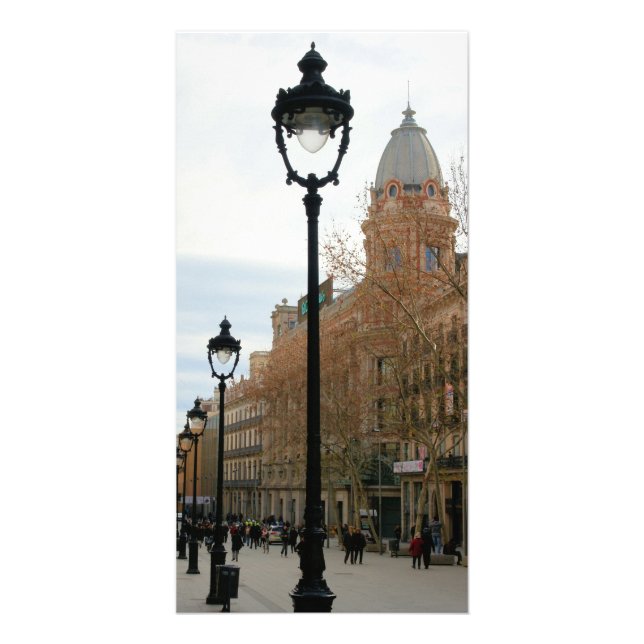 Strolling Through Barcelona, Spain Old Quarter Card (Front)