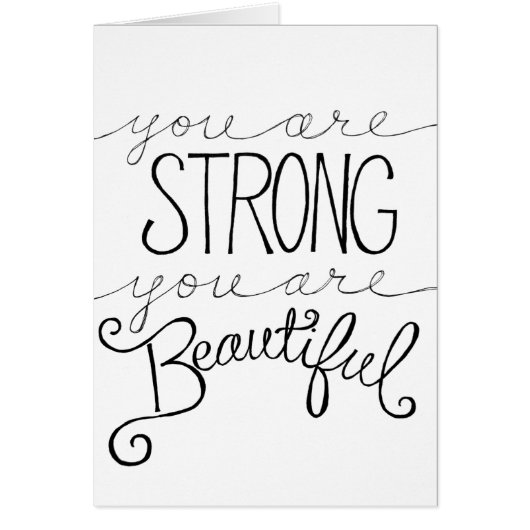 strong and beautiful cards (Front)