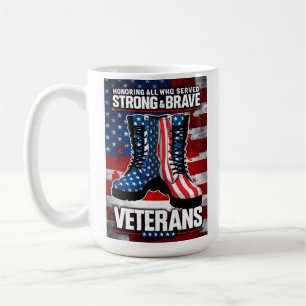 Strong And Brave Veterans Coffee Mug