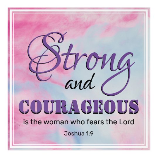 Strong And Courageous Christian Woman Acrylic Print