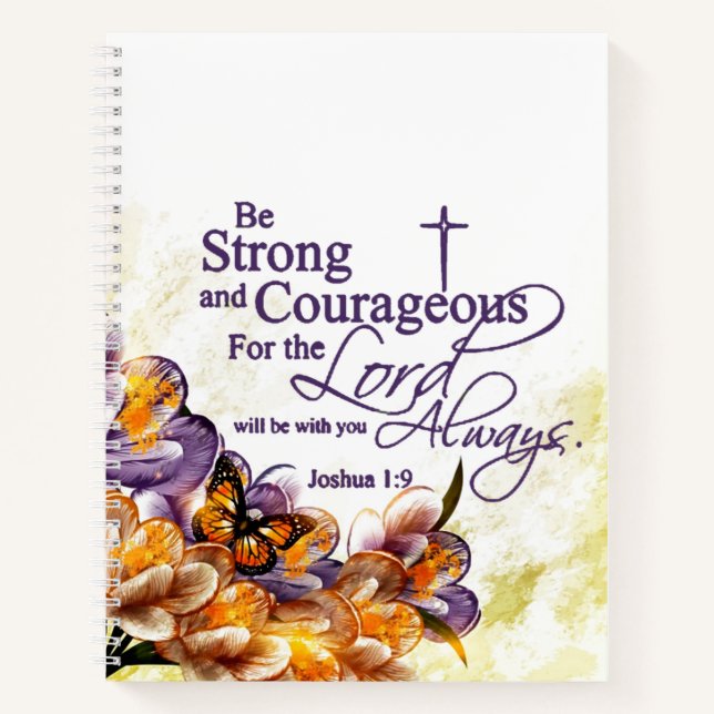 Strong and courageous notebook (Front)