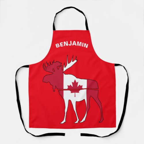 Strong And Free Canada Day Apron