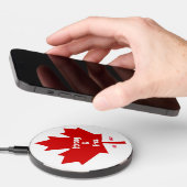 "Strong and Free" Maple Leaf Wireless Charger (Hand)