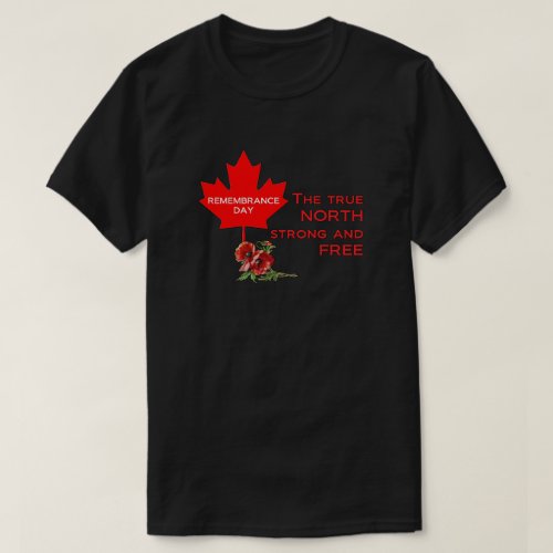 Strong And Free Remembrance Day T_Shirts