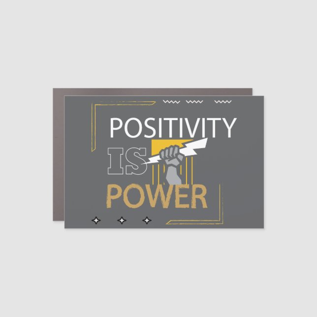 Strong and Motivated Design  Car Magnet (Front)