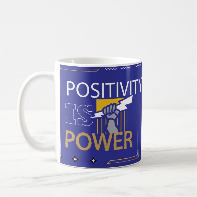 Strong and Motivated Design  Coffee Mug (Left)