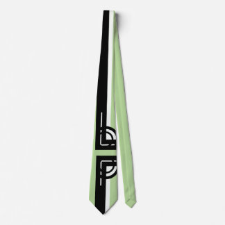 STRONG ART DECO LIME GREEN by Slipperywindow Neck Tie