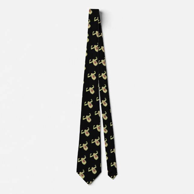 Strong avocado neck tie (Front)