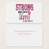 STRONG BEATS Skinny everyday! W/Pink Boxing Gloves (Front & Back)
