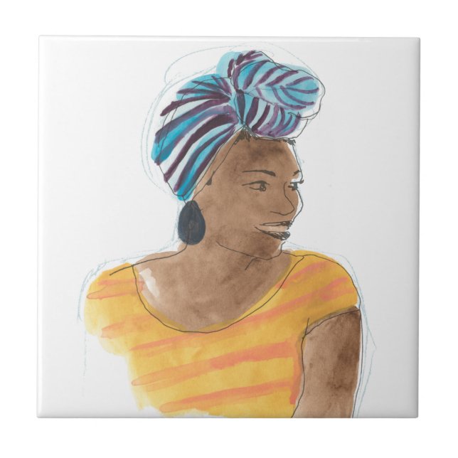 Strong & Beautiful Ceramic Tile (Front)