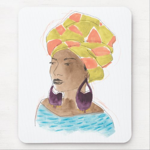 Strong  Beautiful Lady Mouse Pad