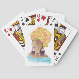 Strong & Beautiful Lady Poker Cards