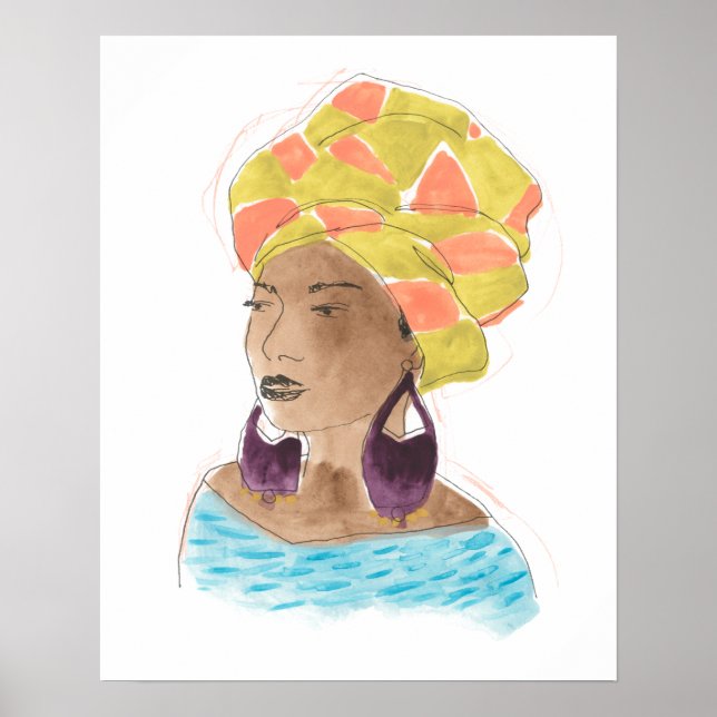 Strong & Beautiful Lady Poster (Front)