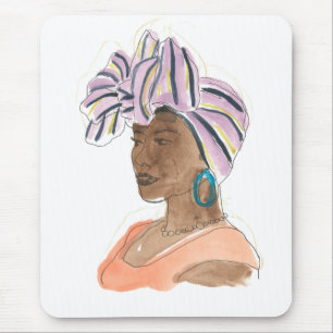 Strong & Beautiful Woman Mouse Pad