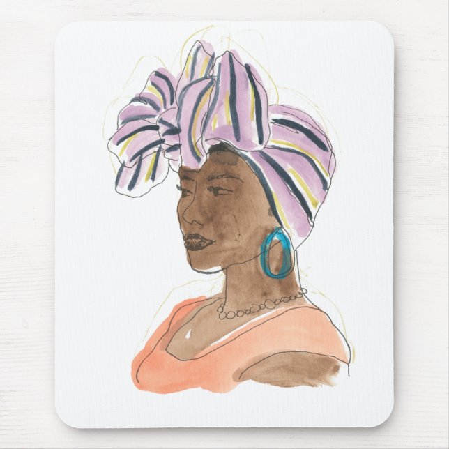 Strong & Beautiful Woman Mouse Pad (Front)
