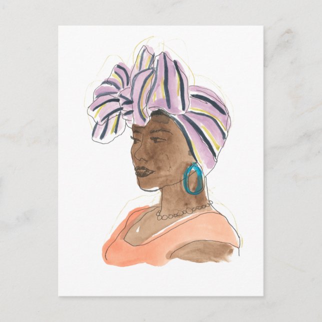 Strong & Beautiful Woman Postcard (Front)