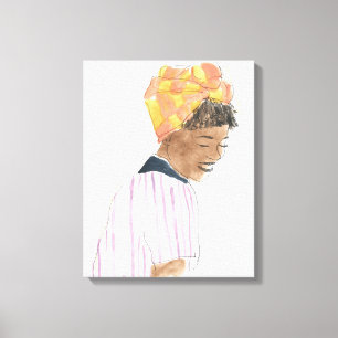 Strong & Beautiful Woman Smiling Canvas Print