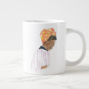 Strong & Beautiful Woman Smiling Giant Coffee Mug