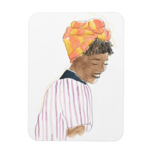 Strong & Beautiful Woman Smiling Magnet