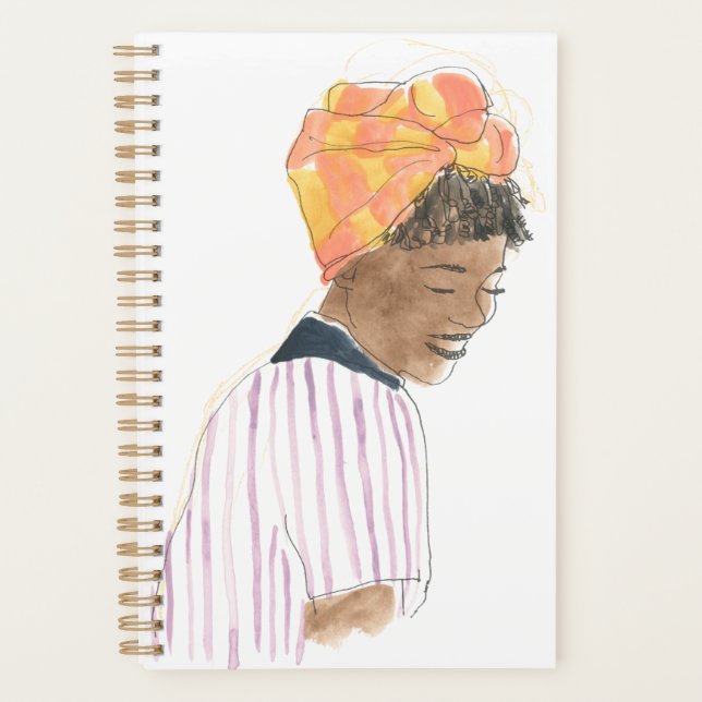 Strong & Beautiful Woman Smiling Planner (Front)