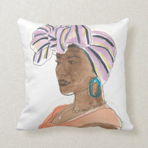 Strong & Beautiful Woman Throw Pillow