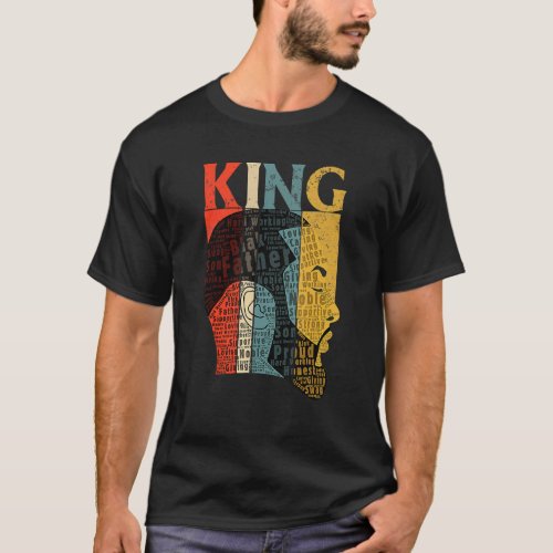 Strong Black King  African American Natural Afro 1 T_Shirt