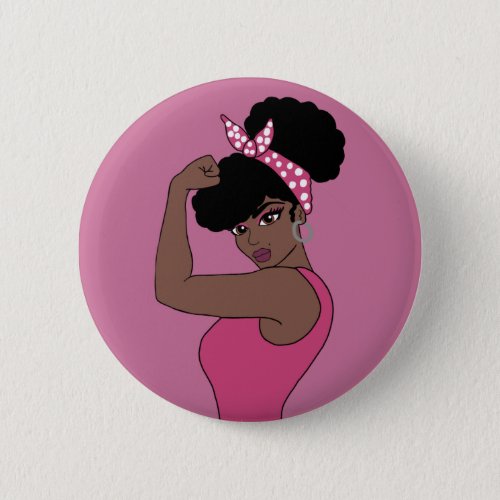 Strong Black Woman Button
